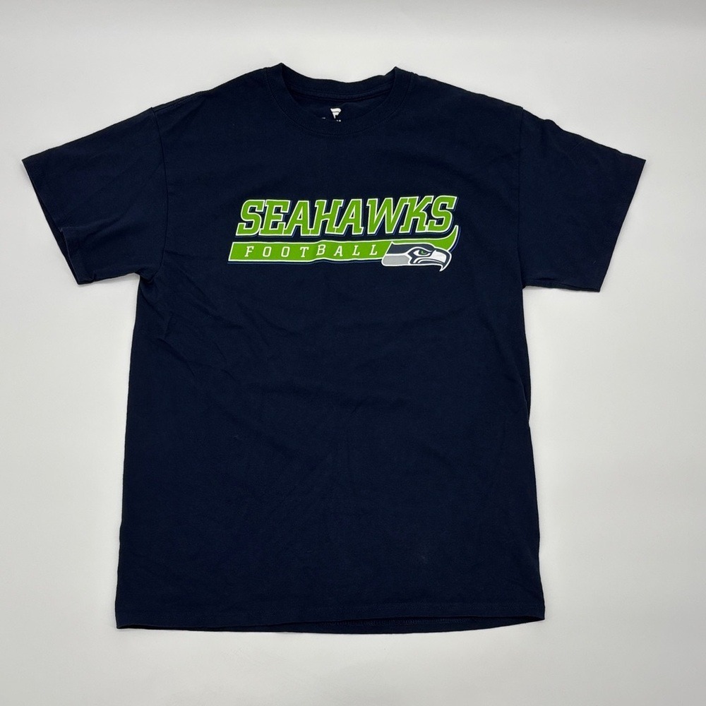 Fanatics Seattle Seahawks Navy Blue T-Shirt size Medium
